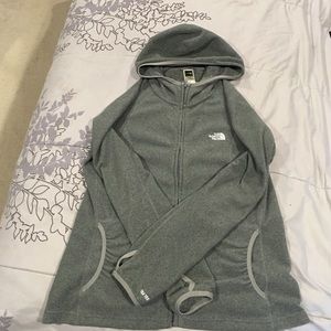 TNF The North Face gray hoodie jacket XL