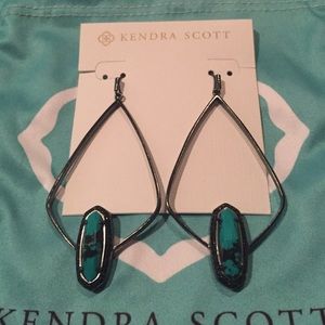 Kendra Scott Arianna Earrings in Gunmetal