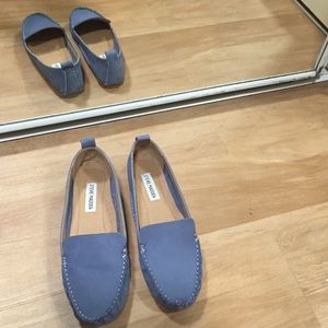 Steve Madden light blue loafers