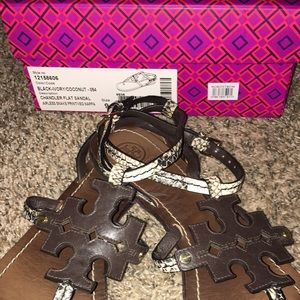 Tory Burch Leather Flat Thong Sandals - Chandler