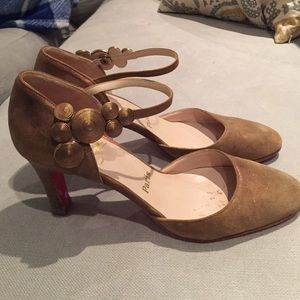 Christian Louboutin metallic heels