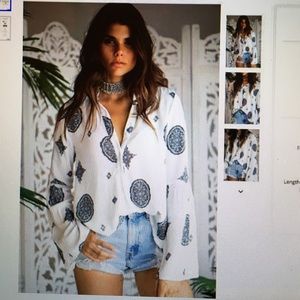 12th Tribe Medallion Bell Top