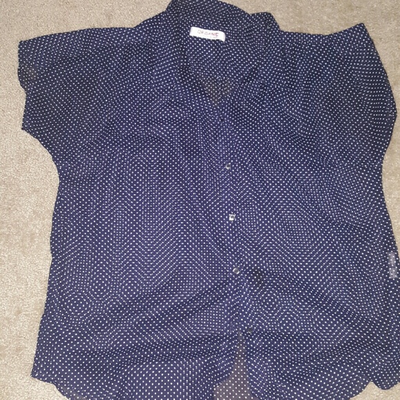 Organic by John Patrick polka dot blouse size L