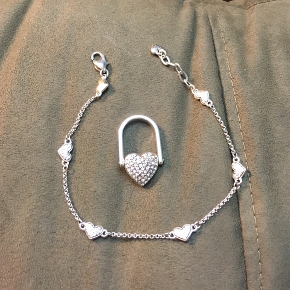 Brighton heart ankle bracelet and ring