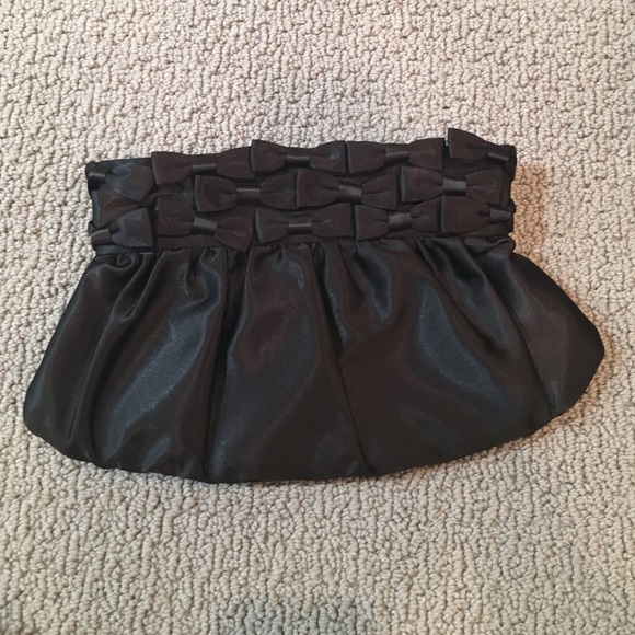 Betsey Johnson black evening clutch