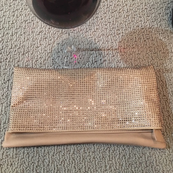 Light pink/cream clutch.