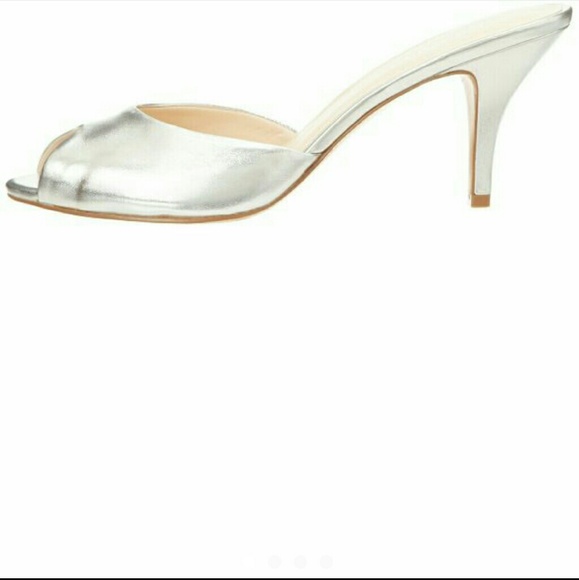 Nine West silver heel sandals