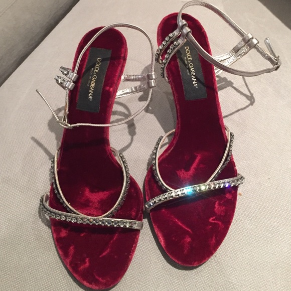 Dolce & Gabbana | Shoes | Dolce Gabbana Rhinestone Evening Sandals ...