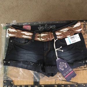 NWT Wildflower denim shorts.