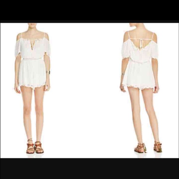 Free People White Romance Romper, XS ❤️ - Picture 3 of 8