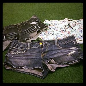 America eagle, Levi, asphalt jean shorts