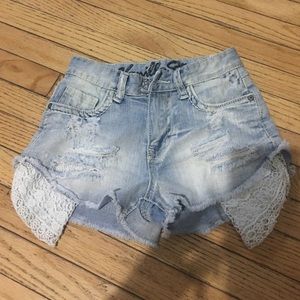 High wasted jean shorts!!