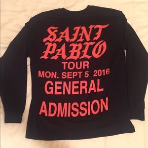 Kanye West Life of Pablo Tour Merch Long Sleeve T