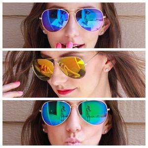 Colored Aviator Sunglasses