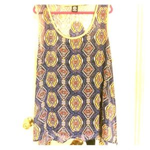 Multi Colored Aztec Print top