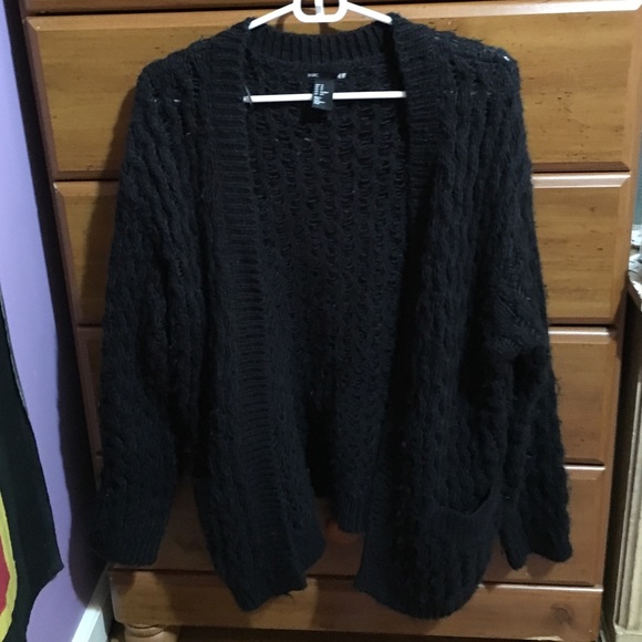 Knit black sweater