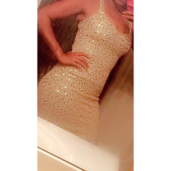 Gold Sequin Dress