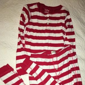 Red and White Pajama Set Perfect for Christmas
