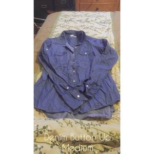 Denim Button-Up
