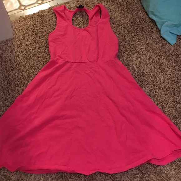 pink skater dress