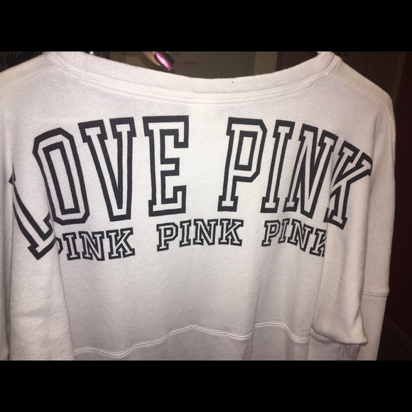 White VS PINK crew neck🦄 Like New