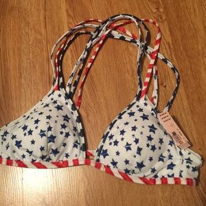 Victoria's Secret Patriotic Triangle top small
