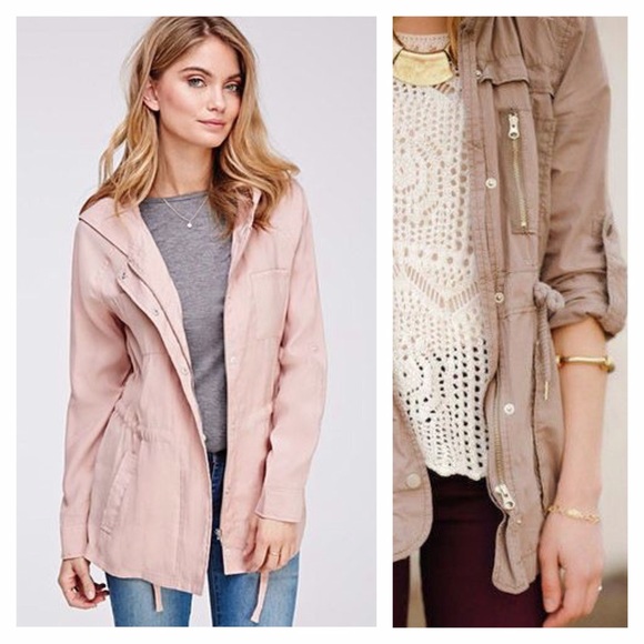 Forever 21 Jackets & Blazers - 🆕Listing! Blush utility jacket