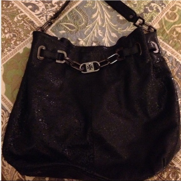 Black unique Tory Burch Handbag AUTHENTIC - Picture 1 of 3