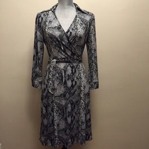 New York & Company snakeskin print dress