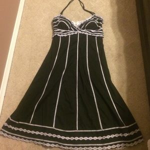 Black and white summer dress
