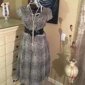 Alfani silk snake print dress
