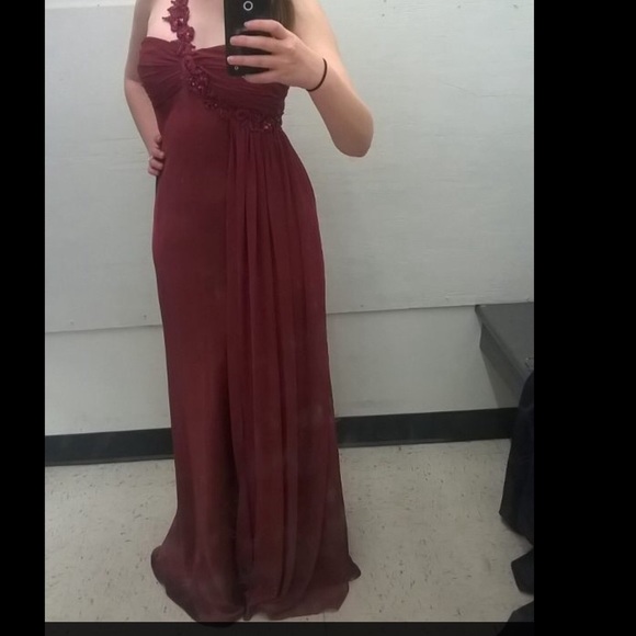 Maroon Prom Formal Homecoming Dress