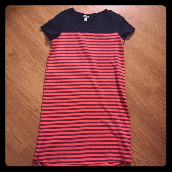 Merona Dresses & Skirts - Pink and navy striped dress