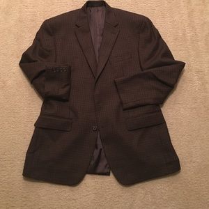 Chaps Houndstooth Two Button Blazer. 42R