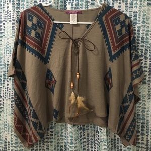 SALE!! Aztec top/ poncho