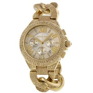 Glamorous Michael Kors Glitz Gold Watch!