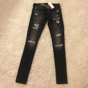 AG the legging jeans black size 24