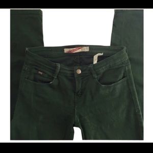Hunter Green Zara Skinny Jeans