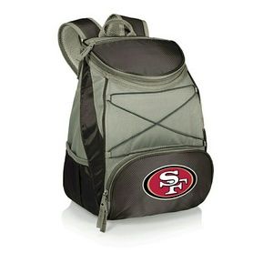 San Francisco 49ers Black PTX Backpack Cooler