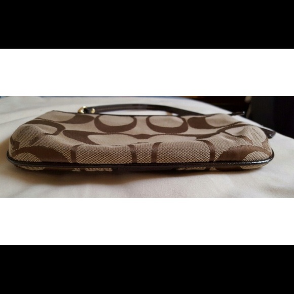 Coach Gray Zip Wristlet - Picture 4 of 4