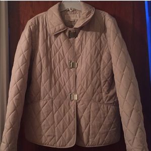 Used!!  MICHAEL Michael Kors MK Tan jacket size L