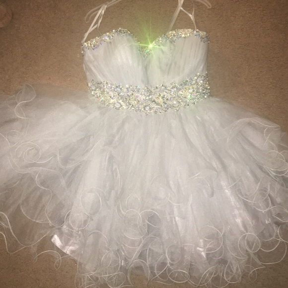 Homecoming silver dress