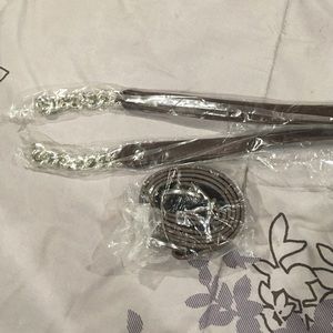 Miche brown handles w/chains & long brown strap