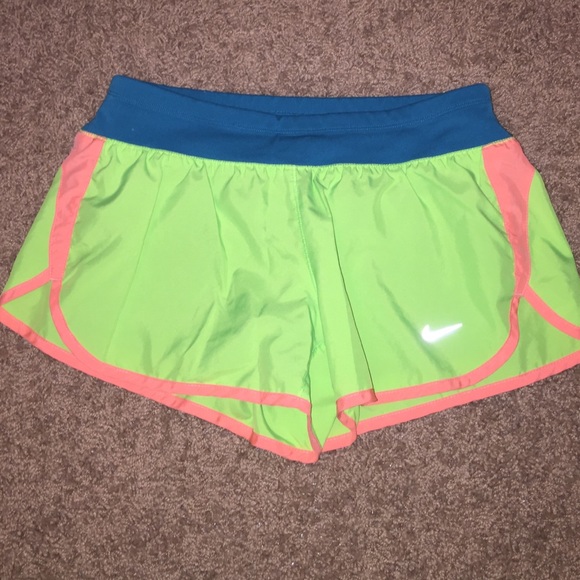 Neon green Nike shorts