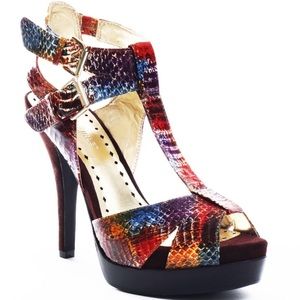 Multi Snake Skin BCBG heels