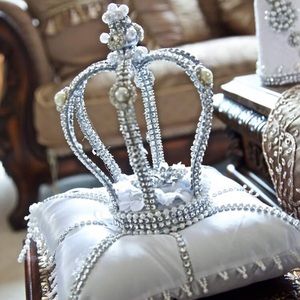 Ring boy pillow with crown