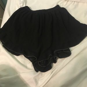 Urban outfitters urban renewal black flowy shorts