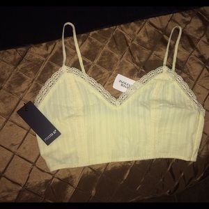 Flowery Yellow Crop Top