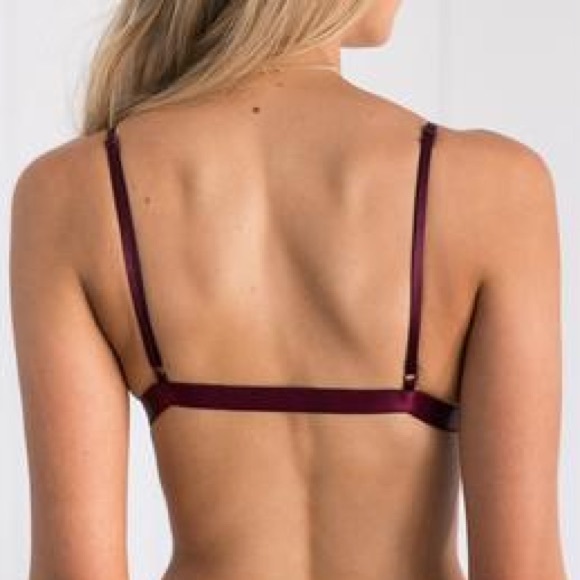 FINAL PRICE! HEARTLESS Plum Velvet Bralette - Picture 3 of 4