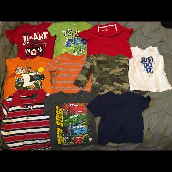 Lot of boys size 12/18/24 months shirts and pants